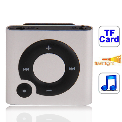 TF (Micro SD) Card Slot MP3 Player with Clip (Black)